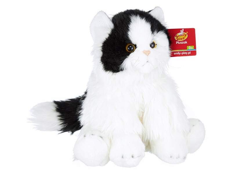 Maskotka SMILY PLAY Fluffy Fam Kot 84404BW