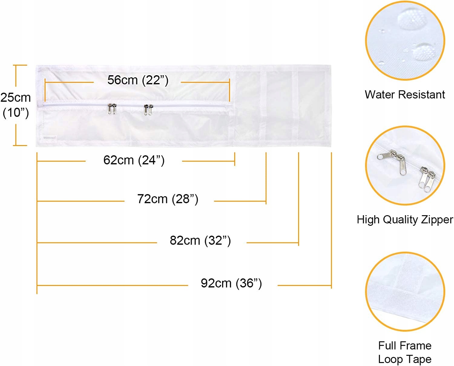USZCZELKA OKIENNA DO KLIMATYZATORA OKNO 92X25CM Długość 92 cm
