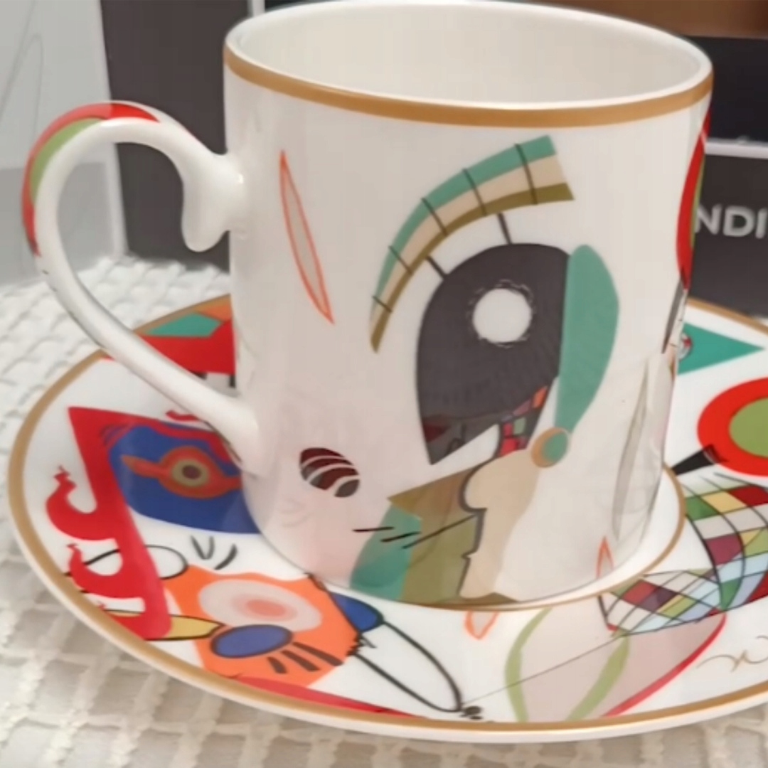 Wspaniała Porcelanowa Filiżanka Kandinsky 240ml Linia Kandinsky