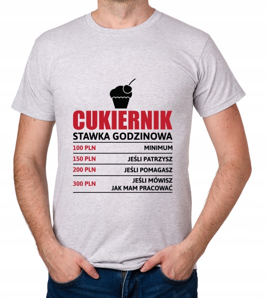 

koszulka Cukiernik stawka godzinowa ciastkarz