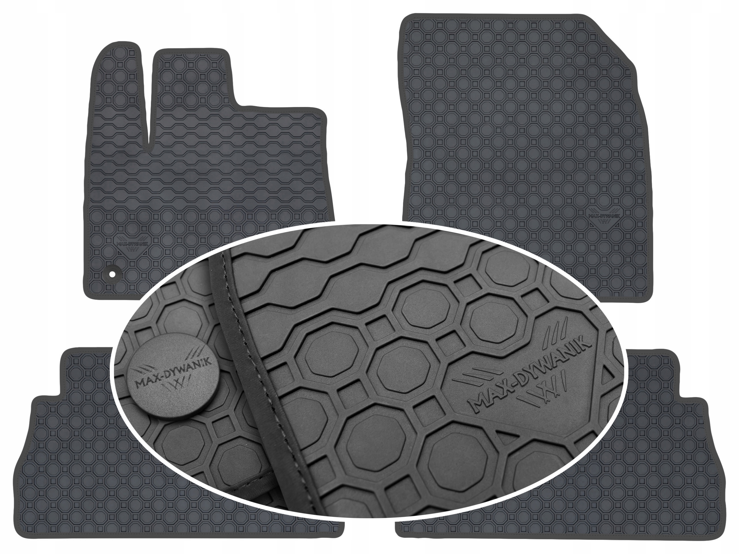 Peugeot Rifter 2018 Čierne koberčeky