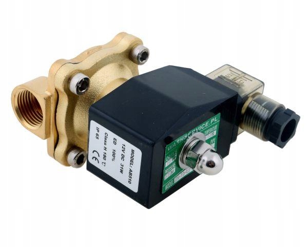 Elektrozawór 2N15 1/2" 12V EPDM komplet z cewką i wtykiem