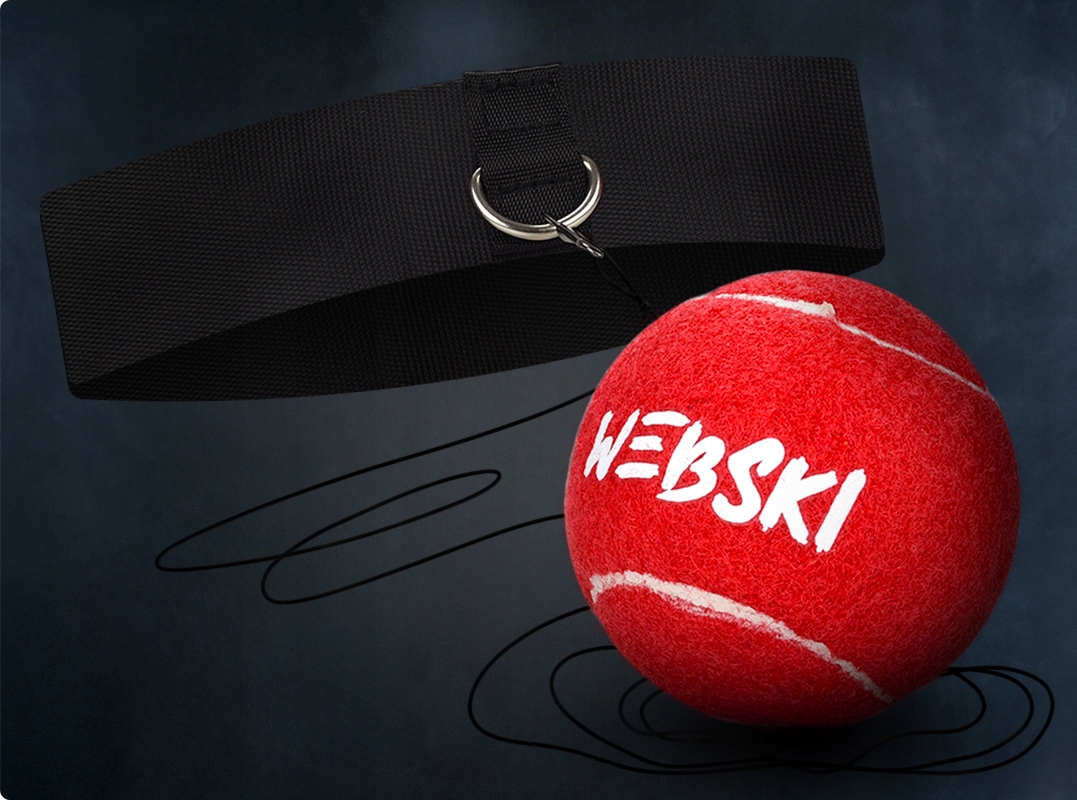 PIŁKA REFLEKSOWA Z OPASKĄ NA GŁOWĘ REFLEX BALL Marka Webski