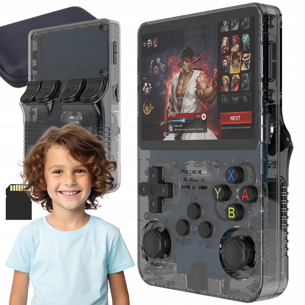 Ręczny Mini Konsola Gra Retro Przenośna 15000 Gierka Elektroniczna 32+128GB