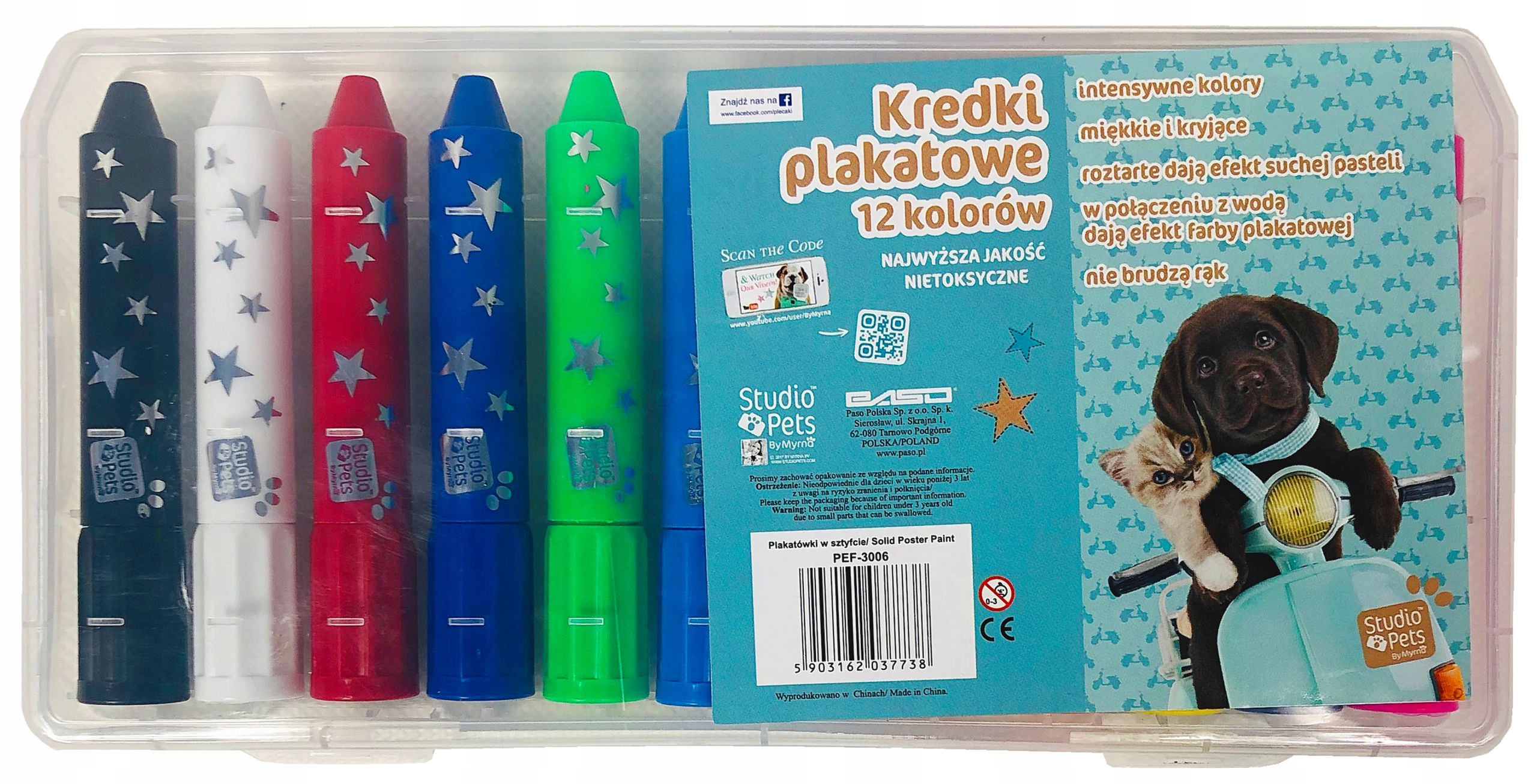 

Żelowe Kredki W Sztyfcie Wykręcane