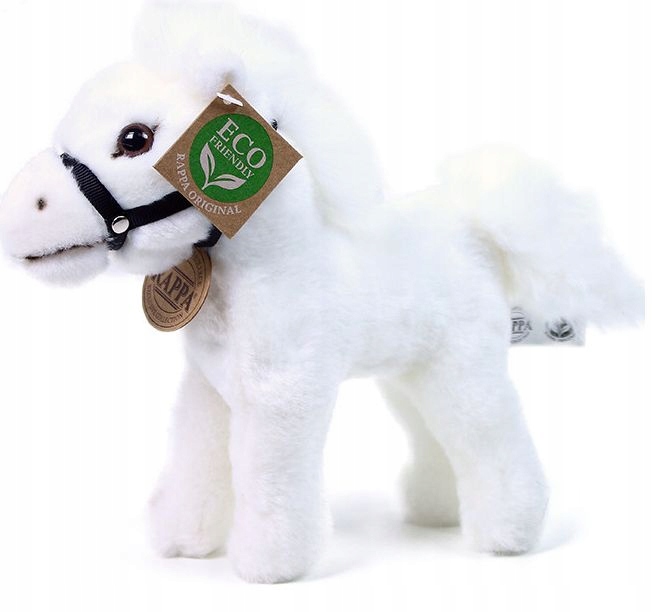 

Maskotka Konik Stojący Realistyczny Koń Biały