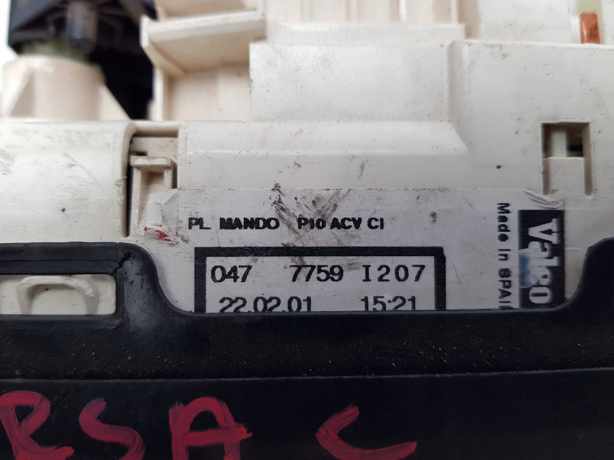 PANEL klimatizaci OPEL CORSA C