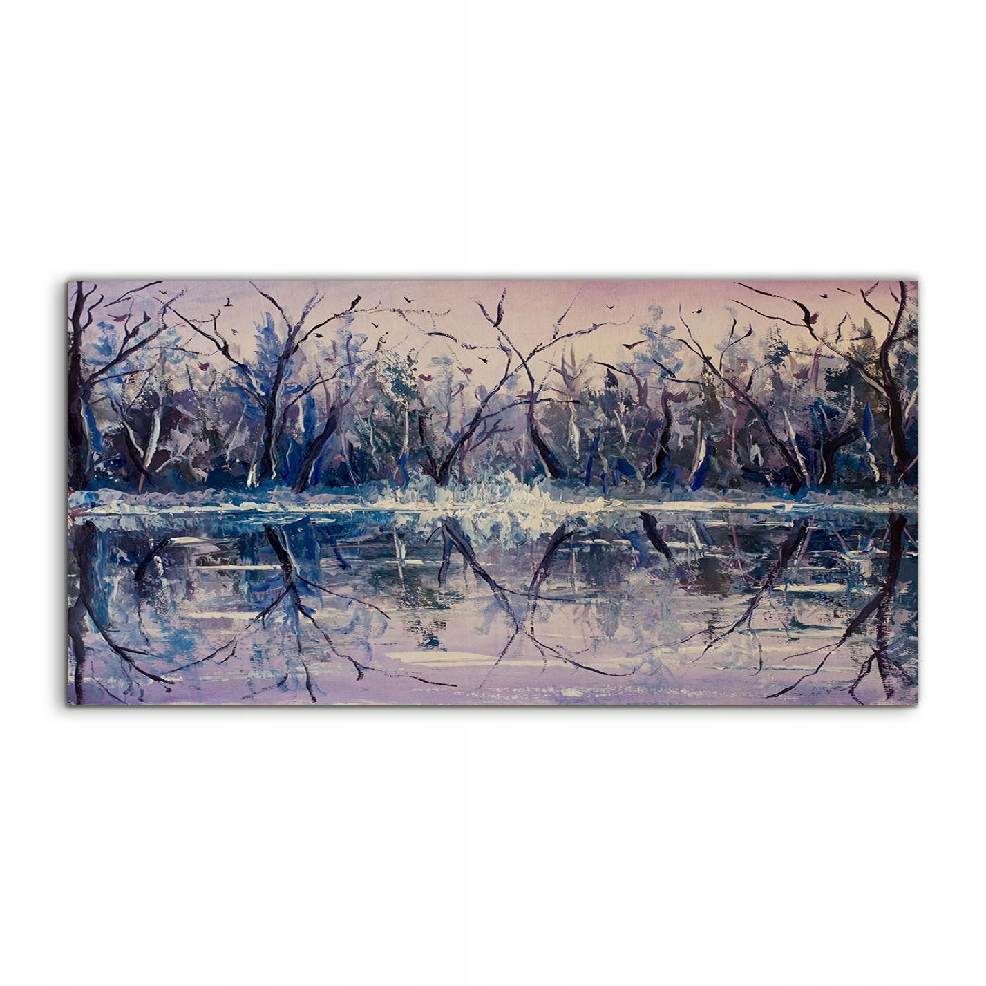 

Obraz 120x60 na ścianę Rzeka Zima Śnieg na prezent