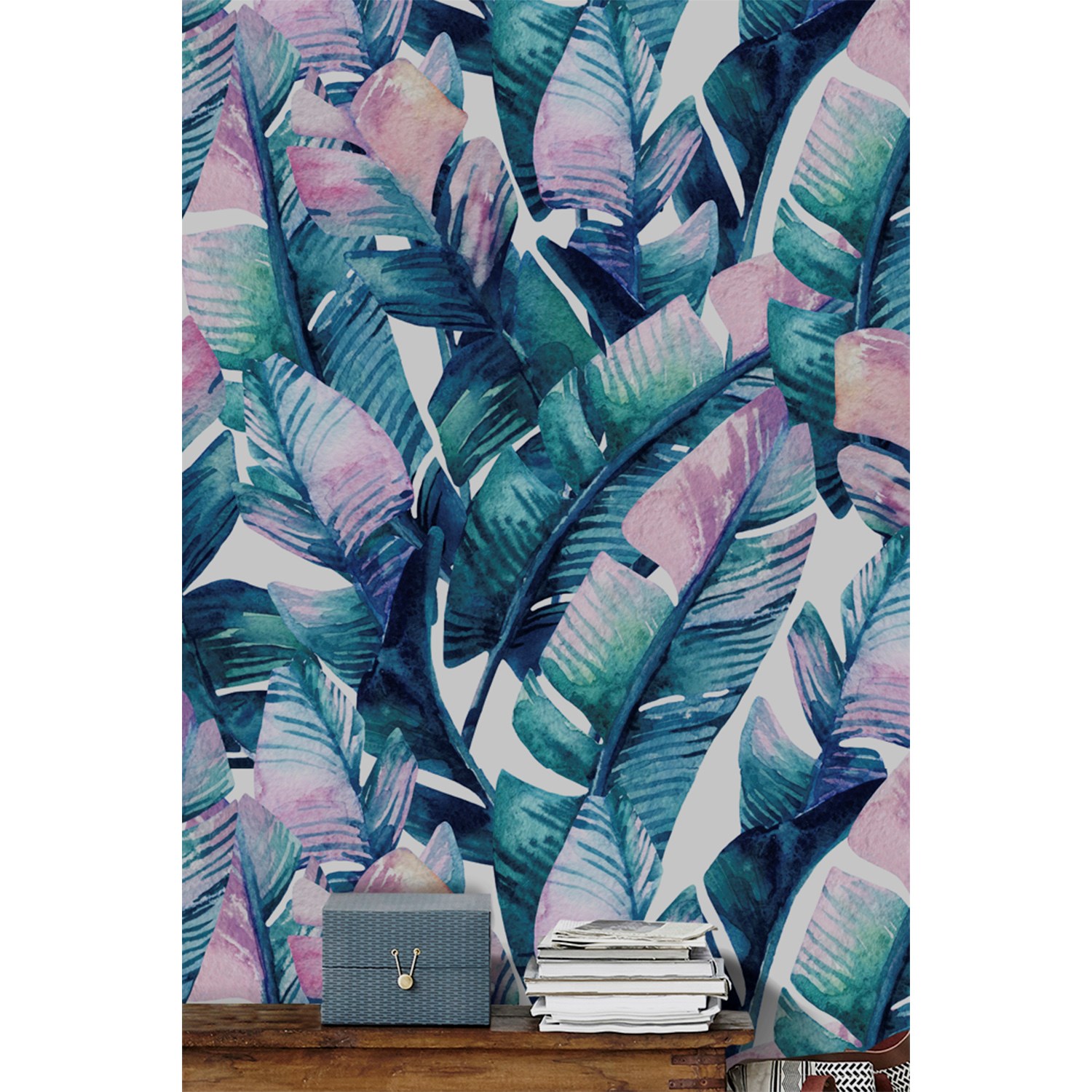 

Tapeta flizelinowa Listek tęczy kolorowa 208x146cm