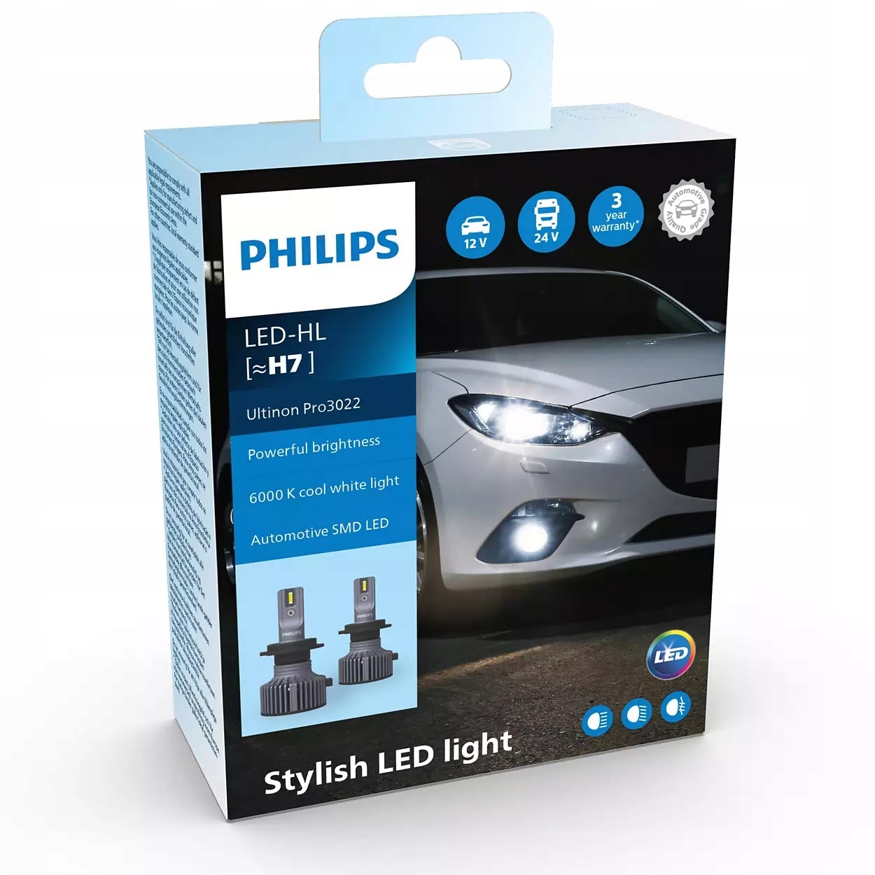 

Philips Żarówki Led H7 Ultinon PRO3022 6000K