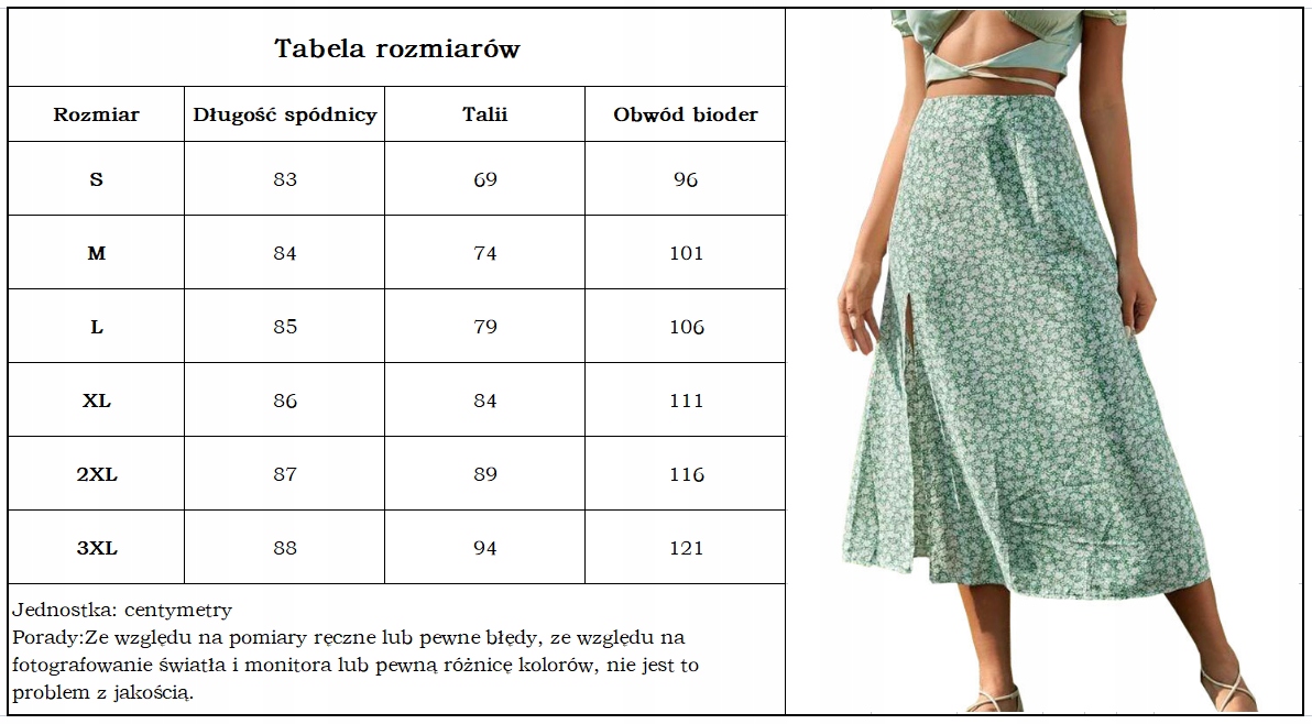 MODNA ZWIEWNA DŁUGA SPÓDNICA MAXI DO BOHO DAMSKA Wzór dominujący bez wzoru