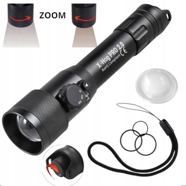 Infračervený Iluminátor X-hog PRO2 940NM/850NM/LED „originál“ 3v1 Sada