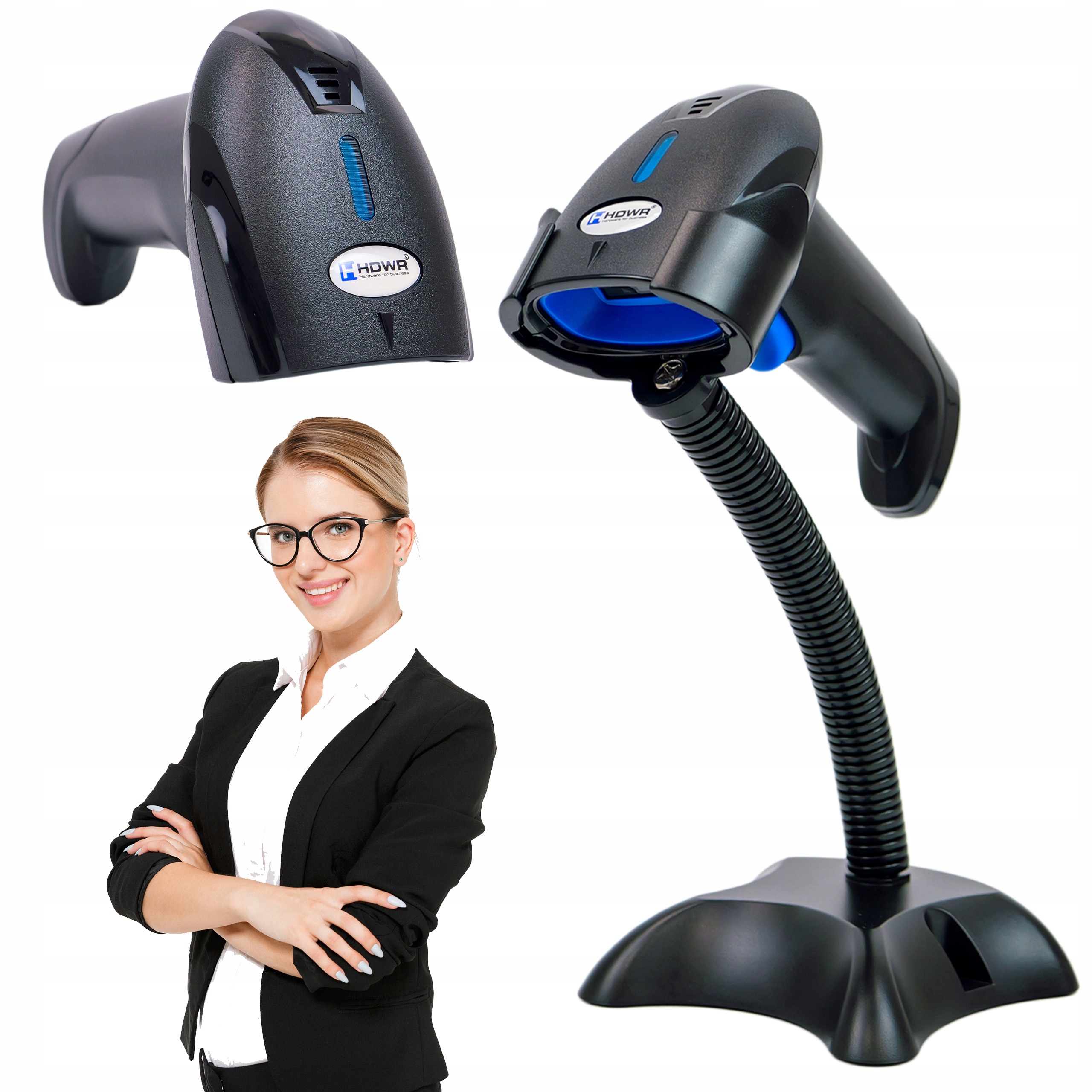 Skladový Skener Wifi Čárové Kódy Stojan režim automatického zapamatování