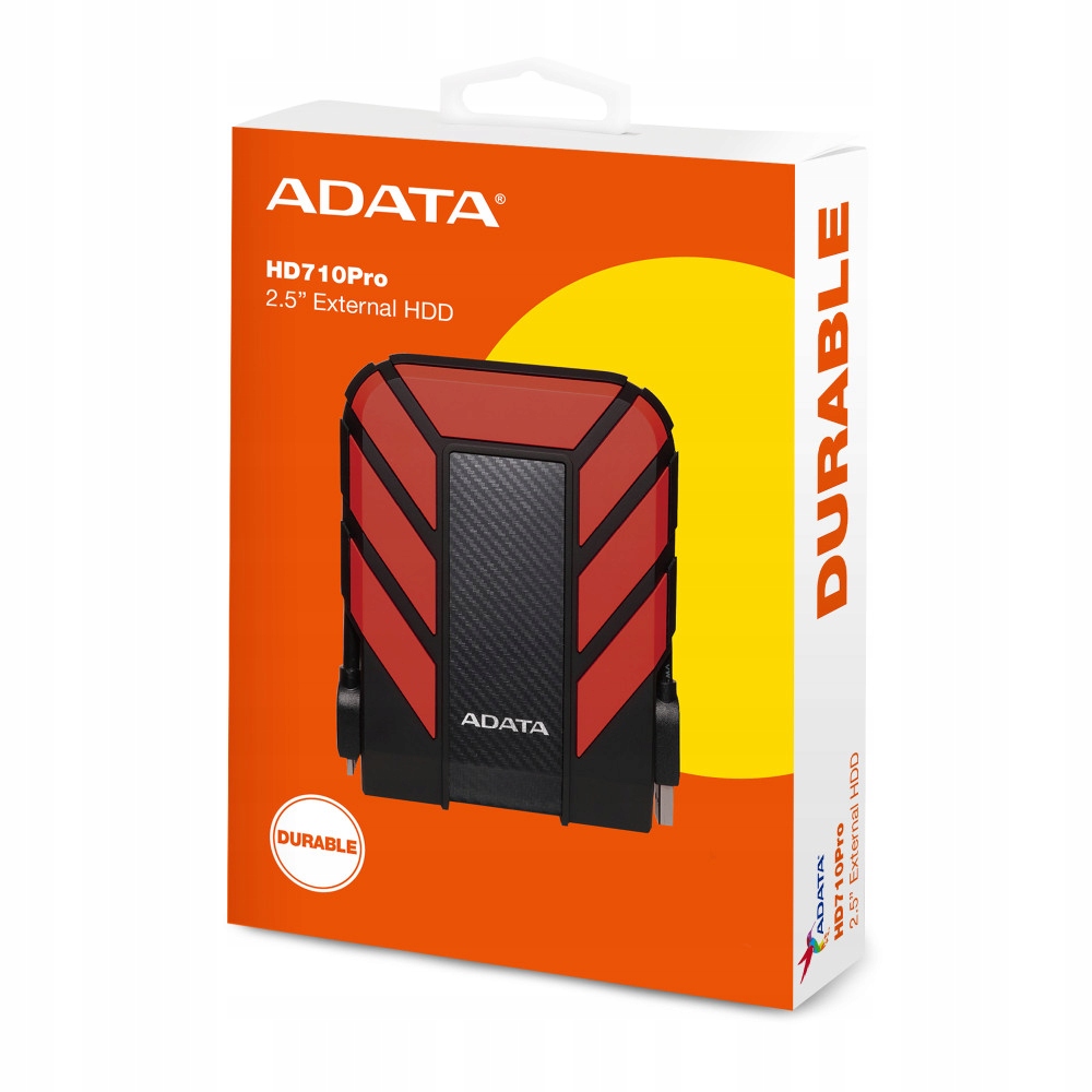Adata HD710 Pro Usb 3.2 externí disk 1TB Gw36m Pancéřové Pouzdro Červená