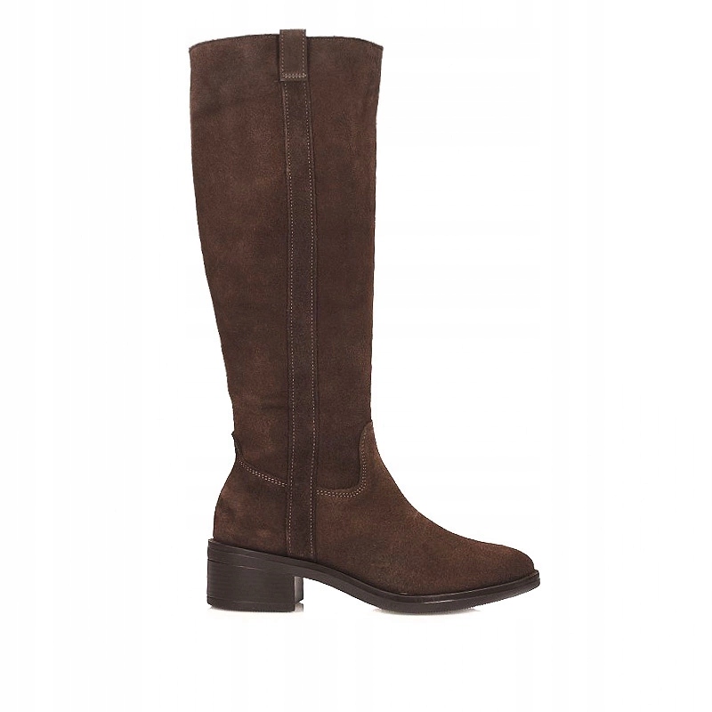 Čokoládové stylové dámské kozačky Ryłko 3GXU5__M__6TJF