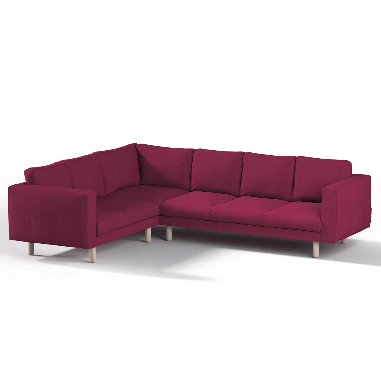Dekoria potah na rohovou pohovku Norsborg pro 5 osob Ikea růžový