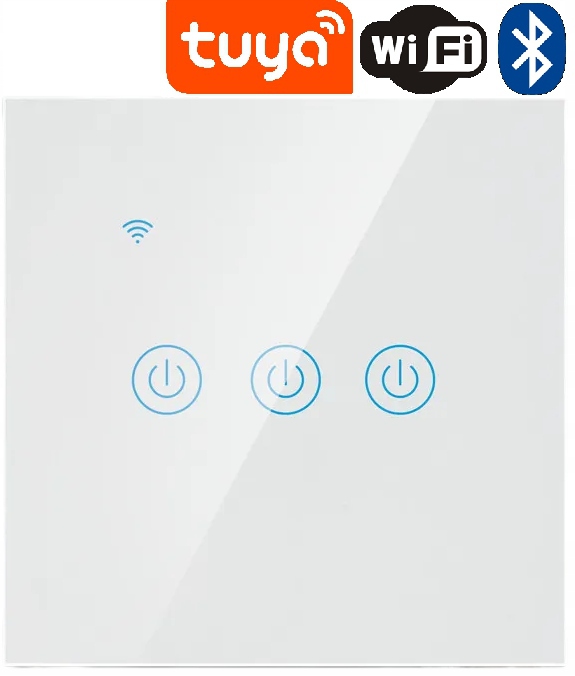 

Dotykowy Włącznik Światła Potrójny Wifi Tuya