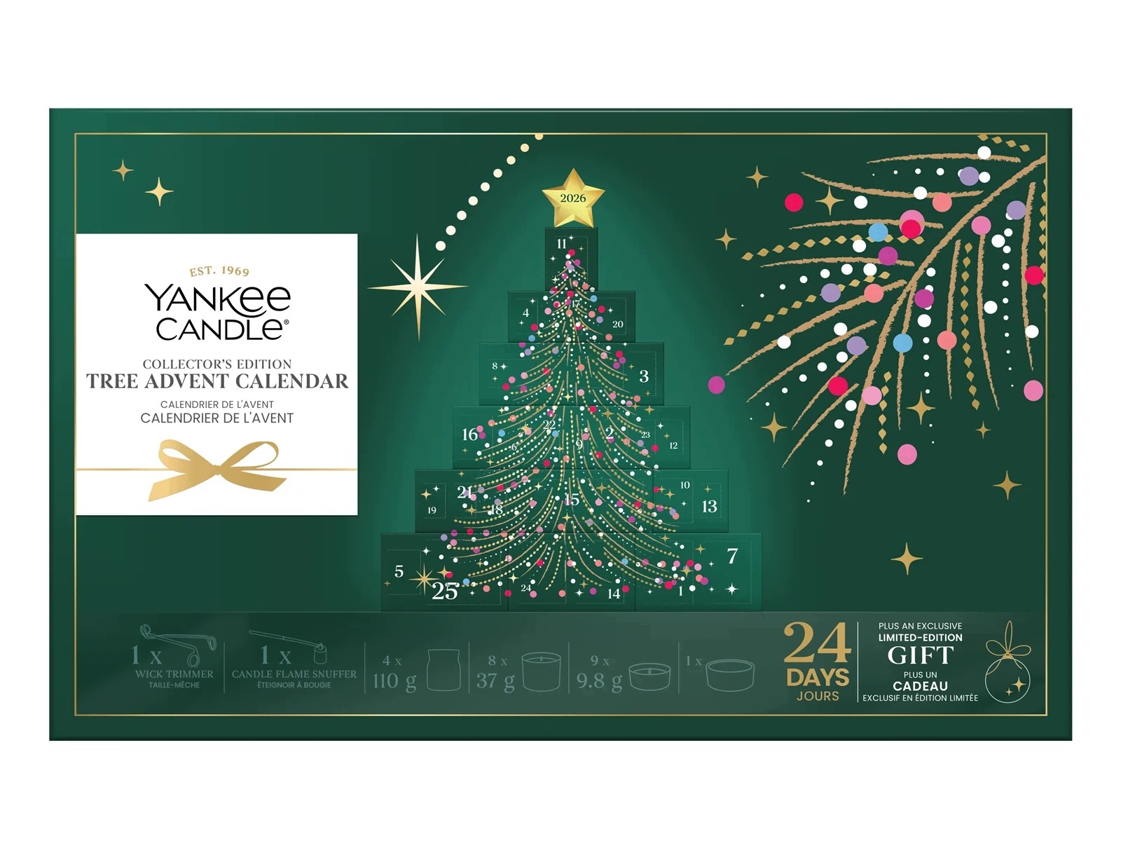 Yankee Candle Christmas Tree Kalendarz Adwentowy 2026 Ze Świecami