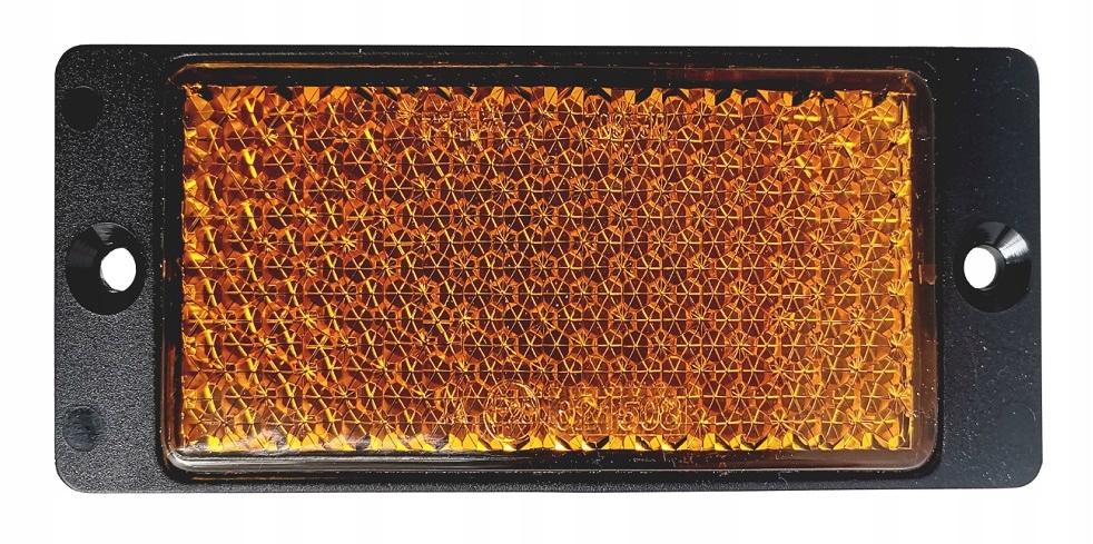 ODBLASK do przyczep lawet ŻÓŁTY pomarańczowy 12x5