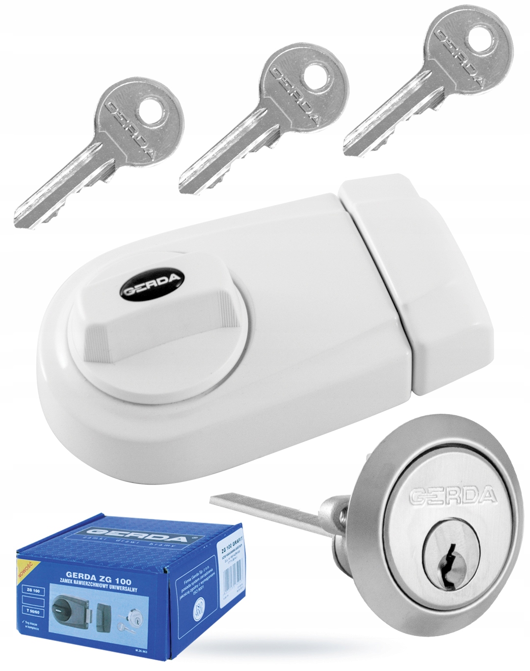 Univerzální vrchní zámek ZG-100 Gerda, 7 barev
