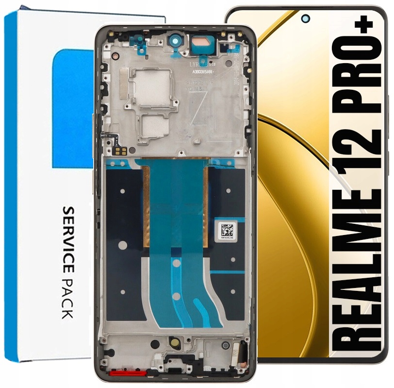 Displej Pro Realme 12 Pro Plus Originál Obrazovka Rámeček Modrý