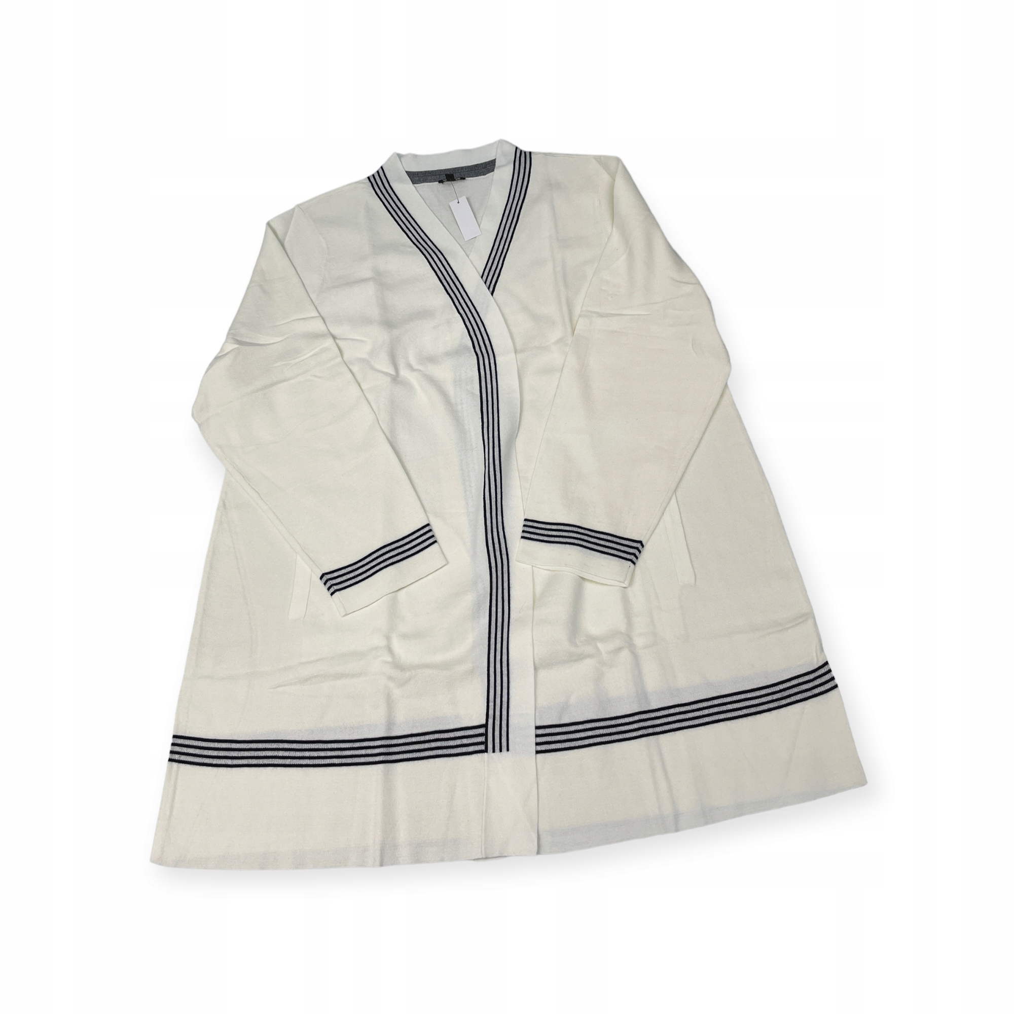 Dámský rozepínací svetr Talbots, bílý, velikost XL