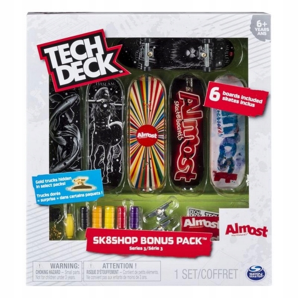 TECH DECK SKATESHOP 6SZT Z AKCESORIAMI