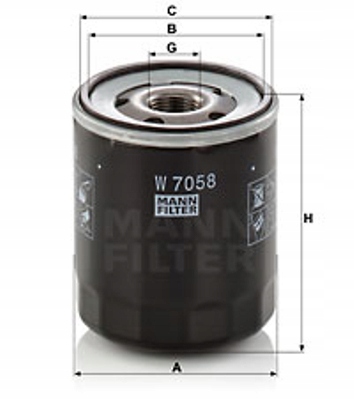 MANN-FILTER W 7058 Producent części Mann-Filter