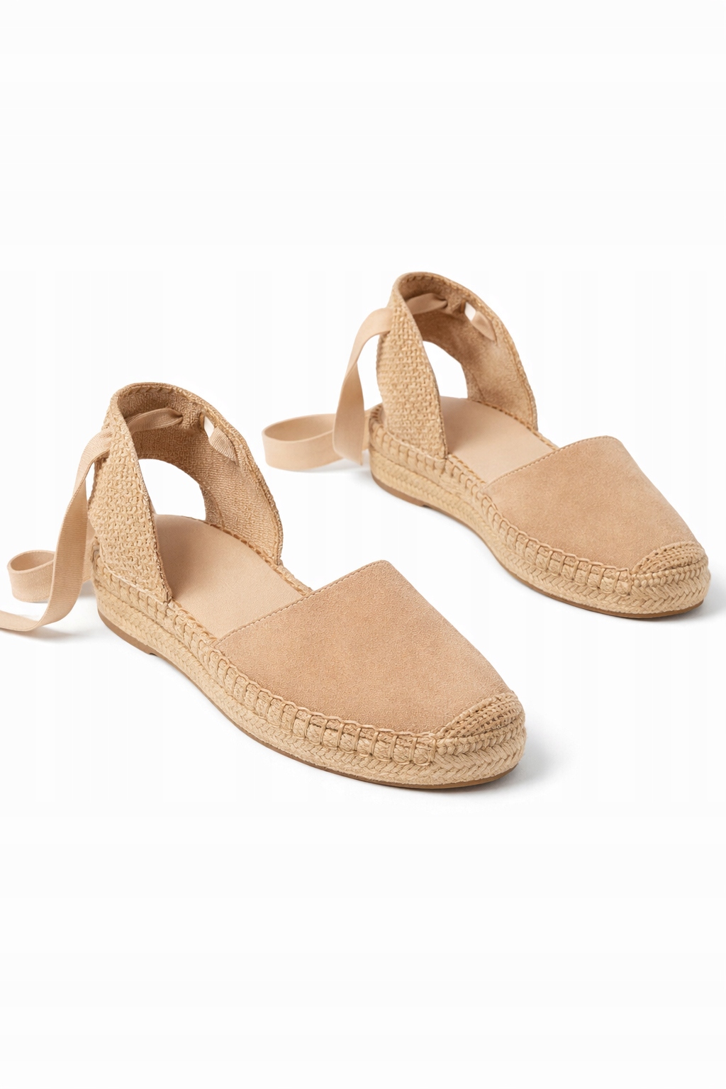 Béžové Dámské Espadrilky S Podrážkou A Šňůrkou 39 I1A