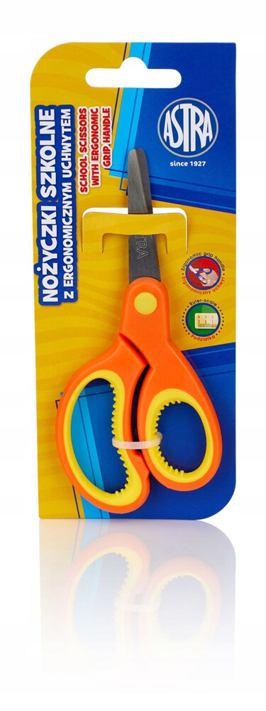 

Nożyczki z ergonomicznym uchwytem Astra pomarańcz