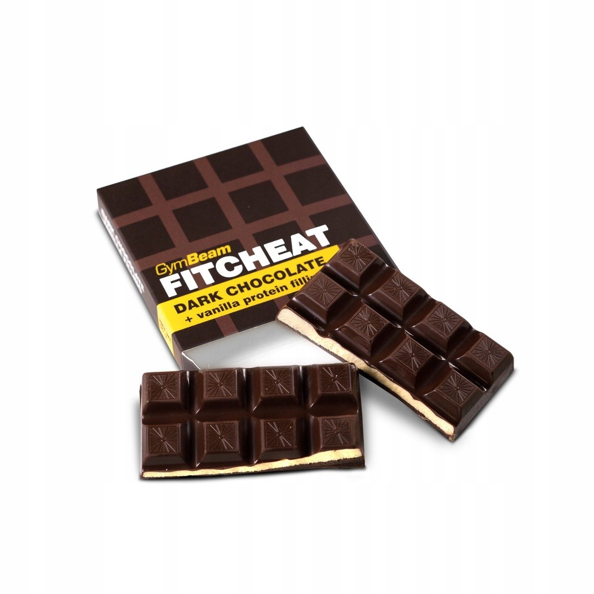 Fitcheat Protein Čokoláda Bez Lepku A Cukru GymBeam vanilková čokoláda