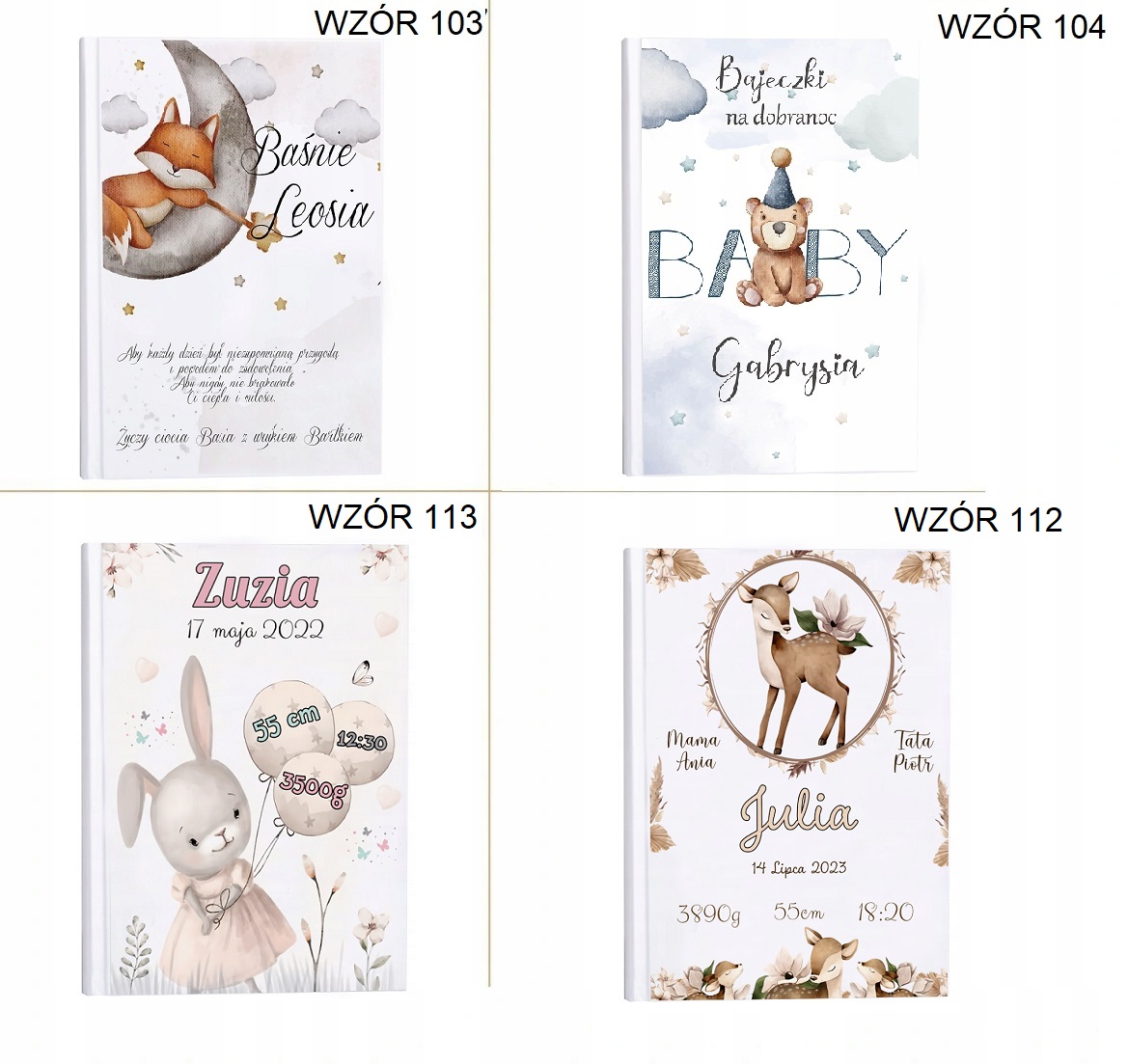 KSIEGA Baśni Prezent Chrzest Roczek DLA DZIECKA Język publikacji polski