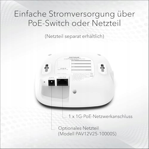 NETGEAR WAX210 WiFi 6 Dualband AX1800 1G PoE dla 128 urządzeń — miniatura 5