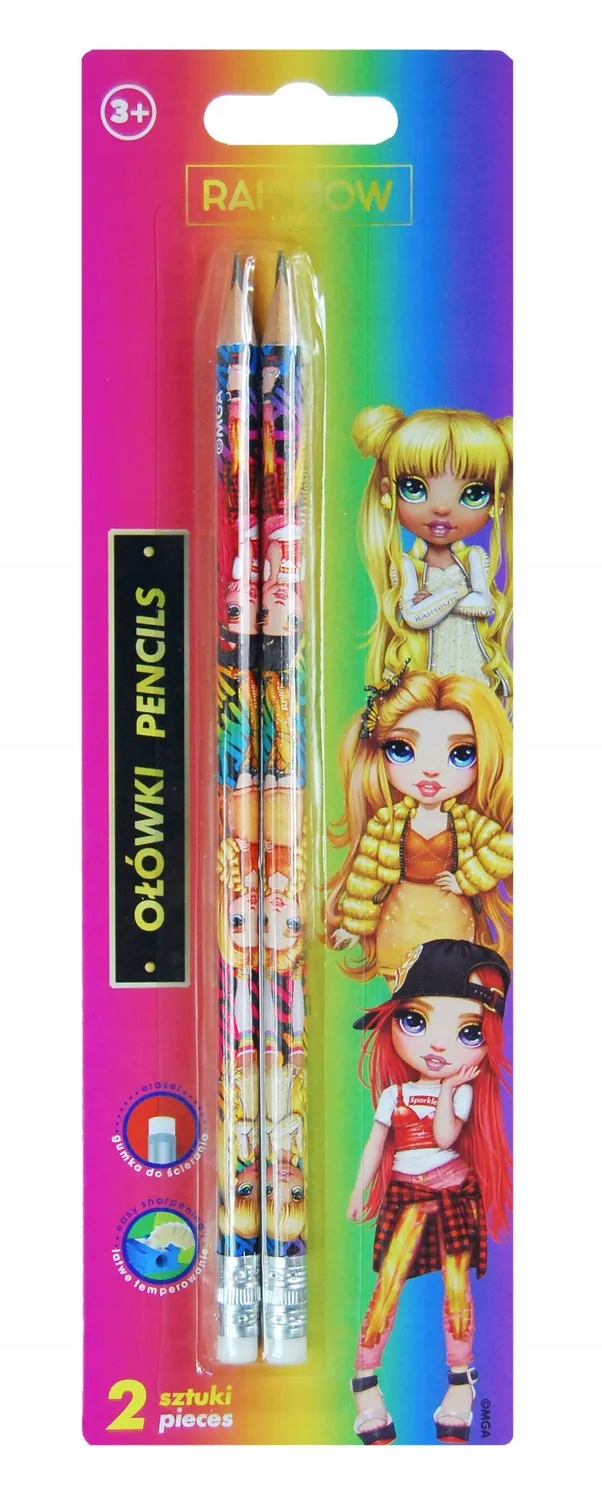 

Rainbow High Ołówek Hb Z Gumką zestaw 2 szt