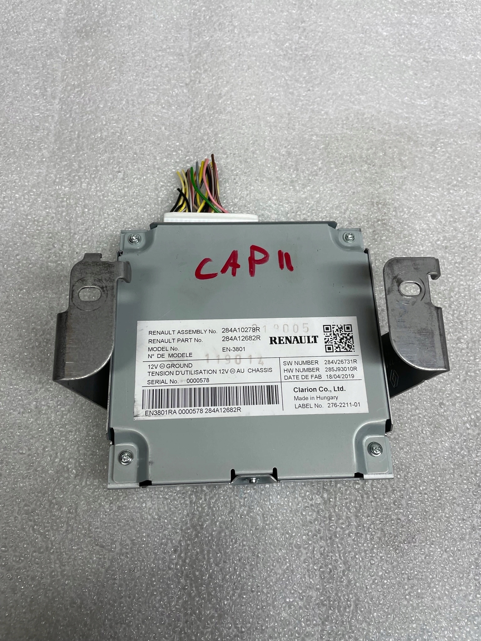 MODUL STEROWNIK RADIA CAPTUR II CLIO V 284A10278R