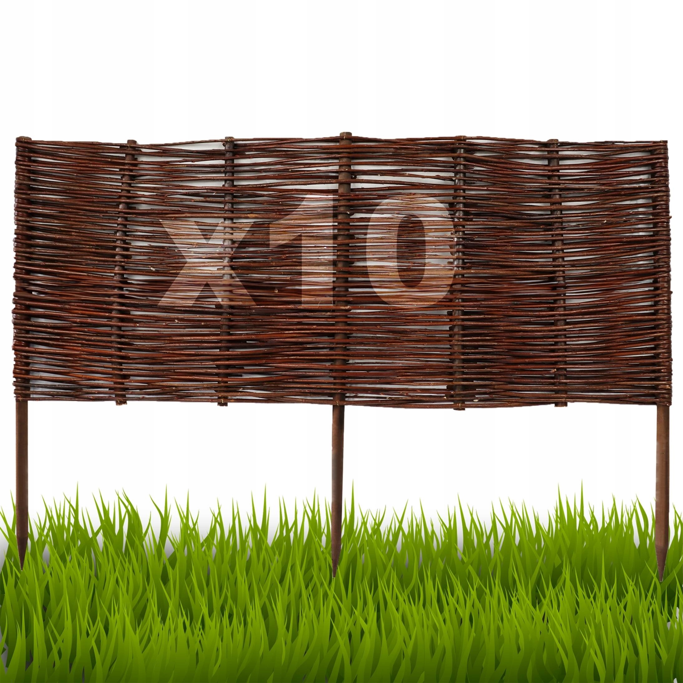 10 kusů Palisáda, plot trávníkový lem 30/100 cm Výrobce