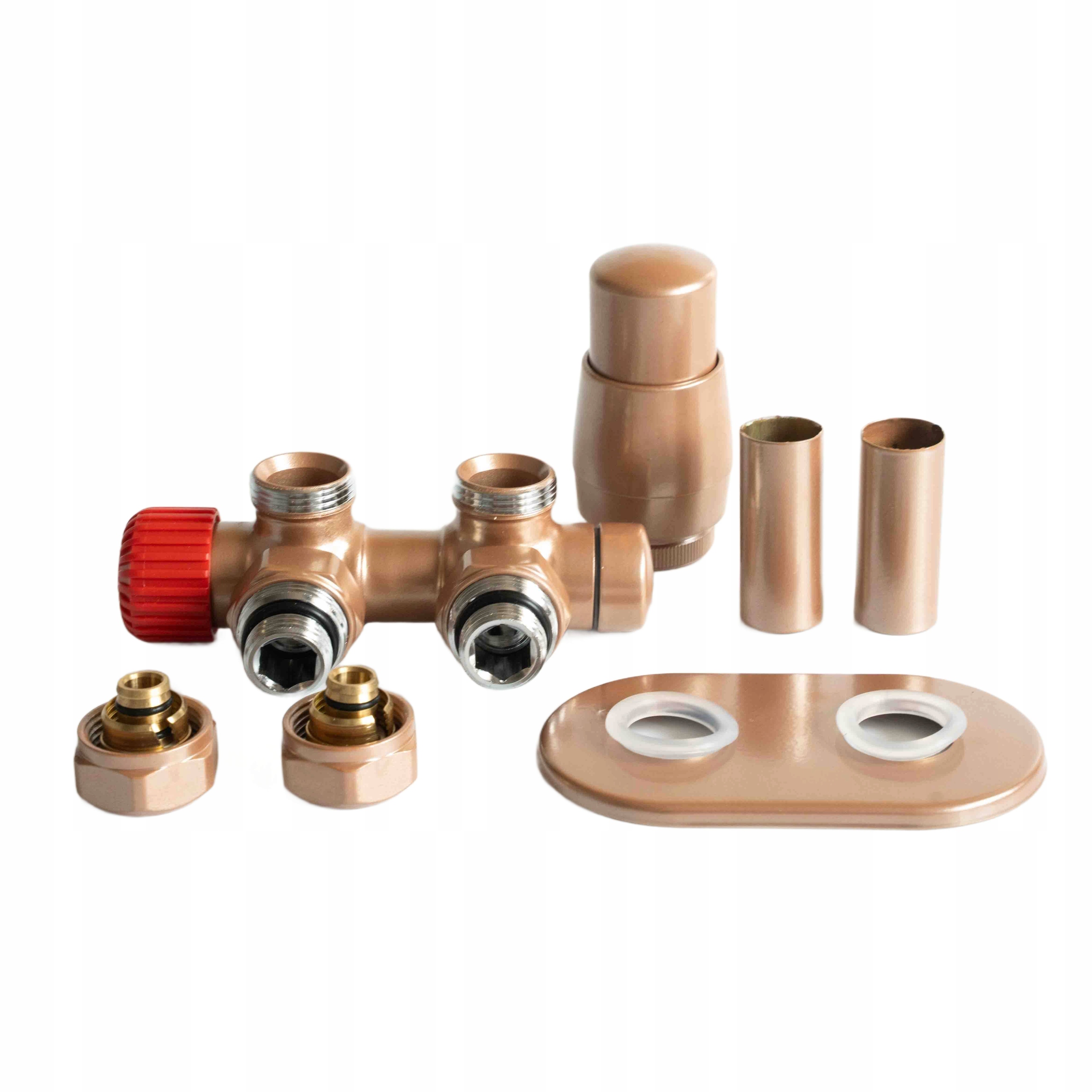 Termostatický Set Twins All In One Zlatý Ružový