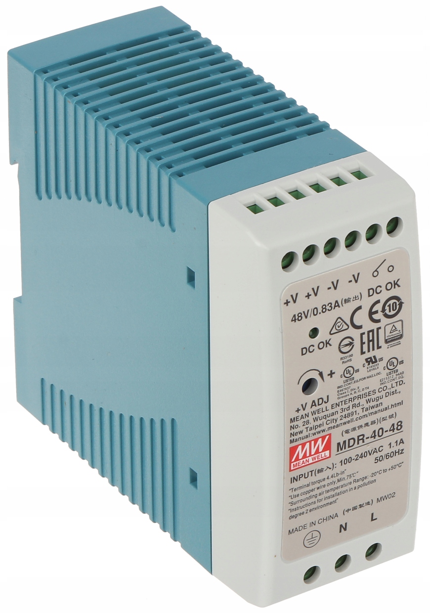 Din impulsní napájecí zdroj MDR-40-48 Mean Well