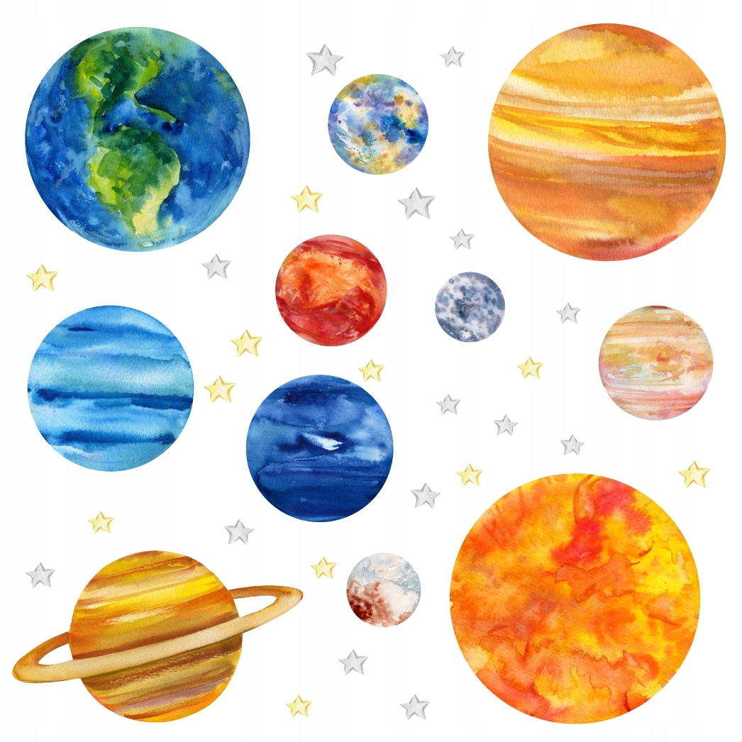 

Duże naklejki na ścianę Układ Słoneczny planety XL