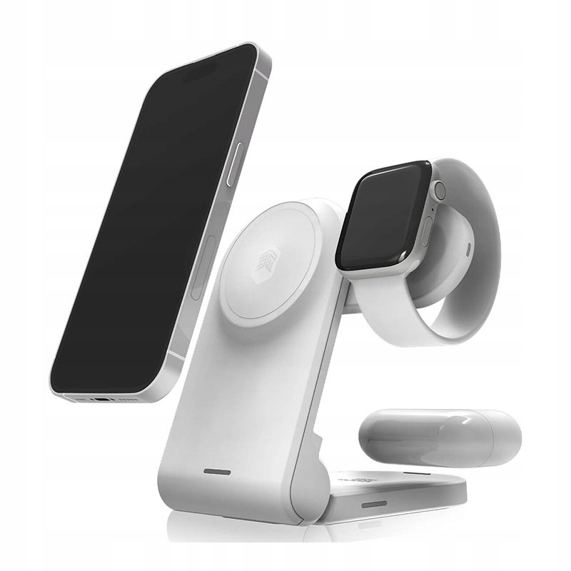 Stm ChargeTree Mag Mobilna ładowarka bezprzewodowa 3w1 z MagSafe (biały)
