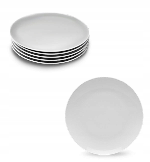 

Lubiana Boss 6x Talerz Deserowy 20,5 CM Biały