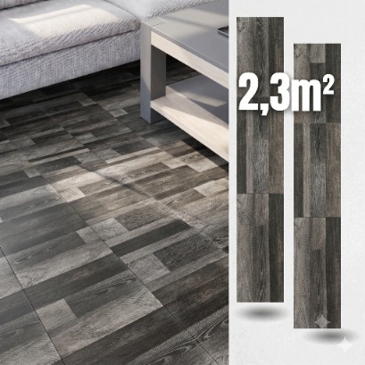Vinylové samolepicí podlahové panely Voděodolné Šedé dřevo 2,3 m²