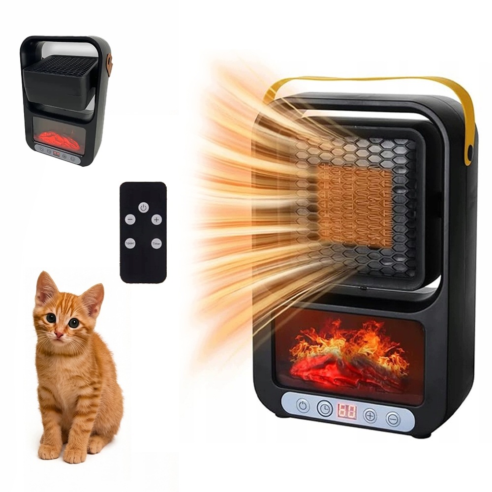 Elektrický Ohřívač S Dálkovým Ovládáním, Dům, Kancelář, Koupelna, Silný Led Krb