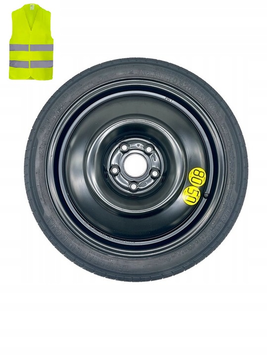 Dojazdové koleso Toyota RAV4 IV (2012-2019) 165/80R17 Reflexná Vesta