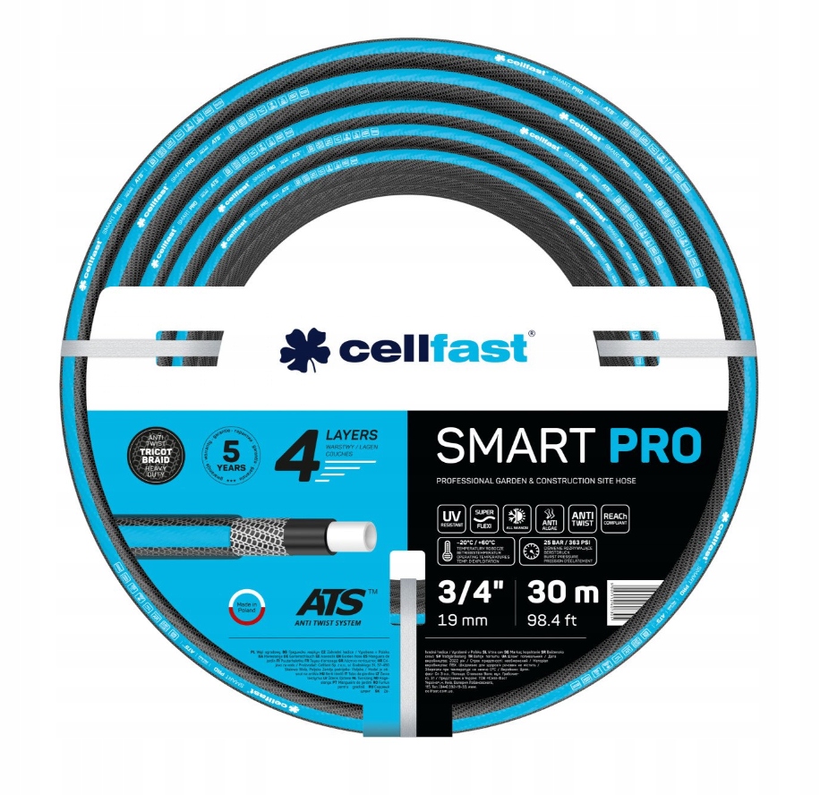 

Cellfast Wąż ogrodowy 3/4 Smart Pro Ats 30m 13-421