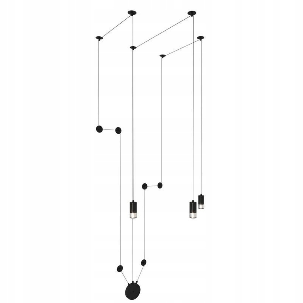 Nástenná lampa LINEA-3 Wall čierna klinček dlhá