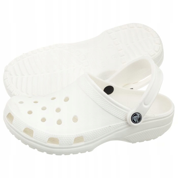 Klasické boty Sandály Nazouváky Crocs Cayman Classic White 10001 Bílé