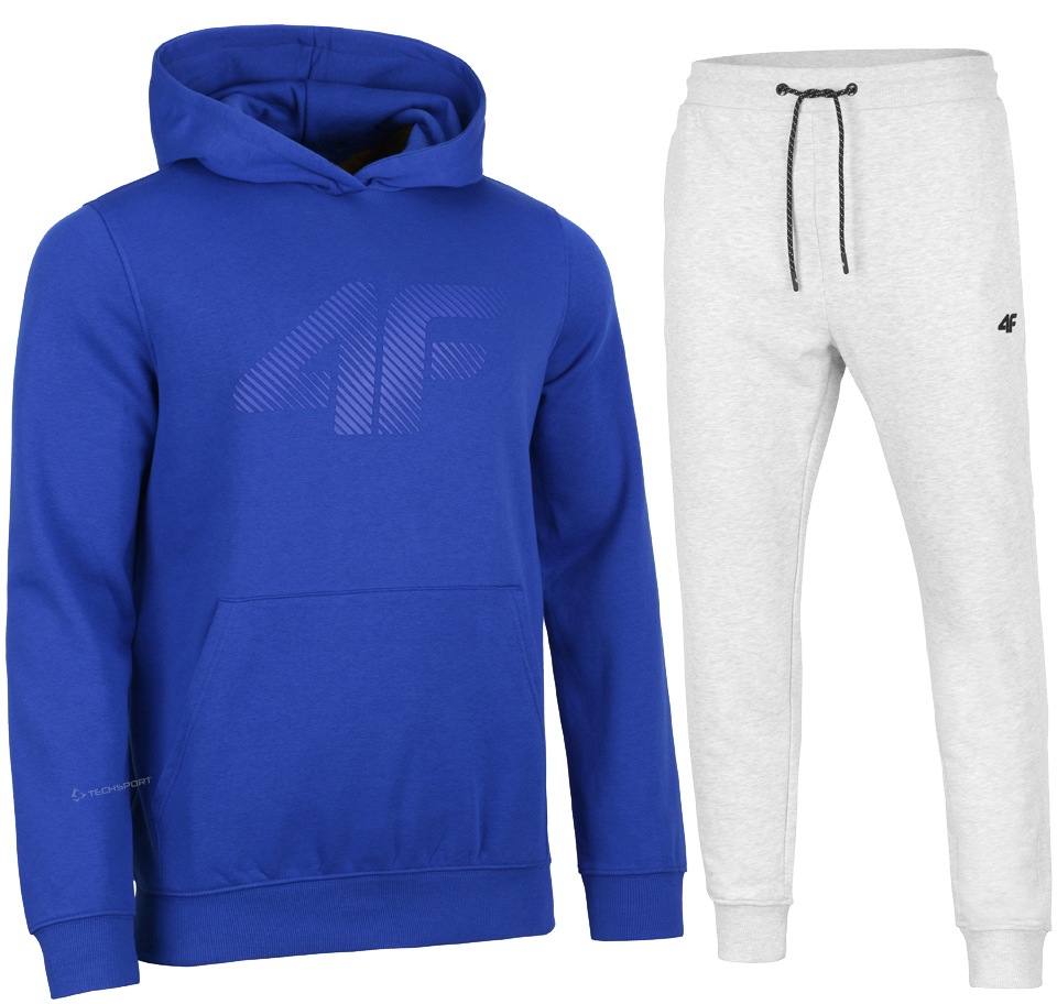 4F Ocieplony Męski Dres Bawełna Komplet Bluza Spodnie rozm XXL