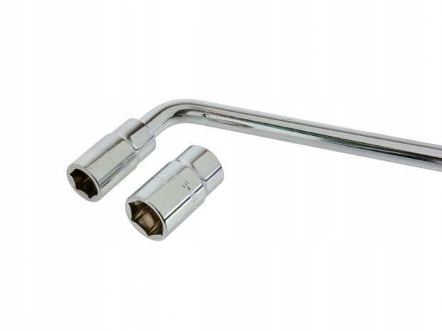 WZMACNIANY KLUCZ DO KÓŁ TELESKOPOWY + 2 NASADKI 17X19 I 21X23 Waga produktu z opakowaniem jednostkowym 1 kg