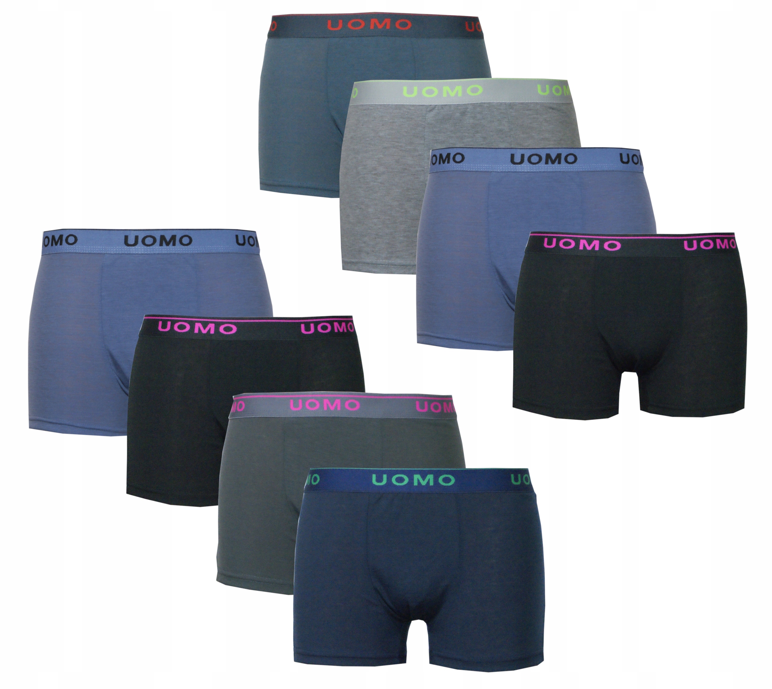 

8 x Bokserki męskie Uomo bawełna XL
